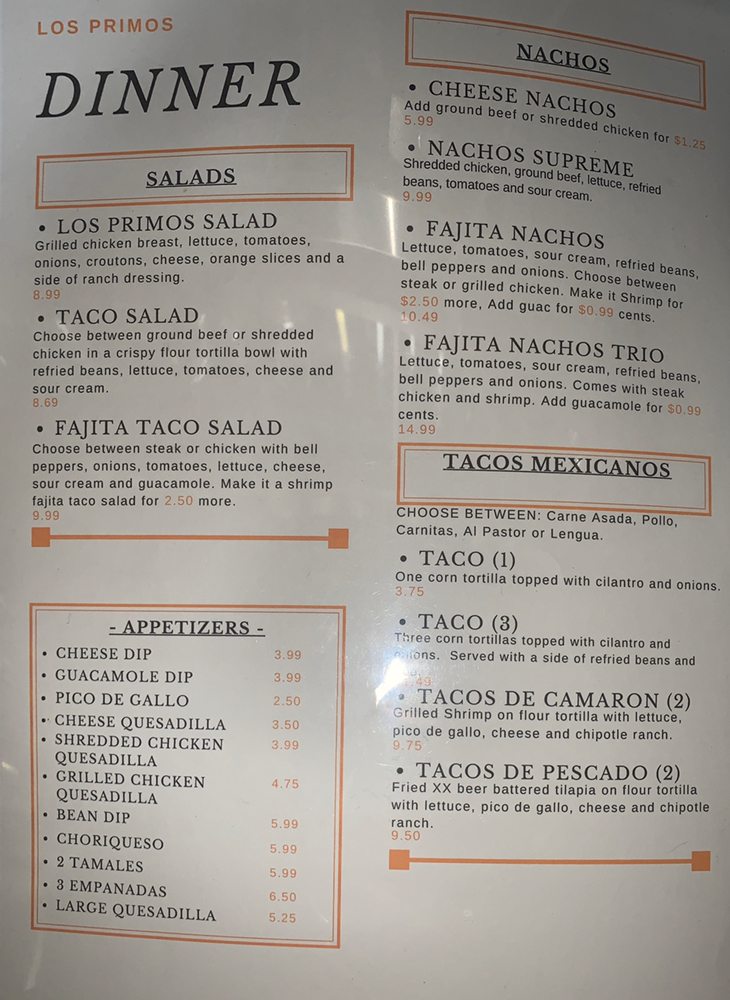 Los Primos Mexican Restaurant