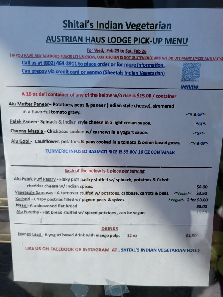 Shital’s Indian Vegetarian Food