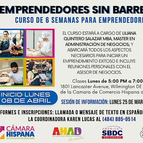 Emprendedores Sin Barreras (Curso de 6 semanas)