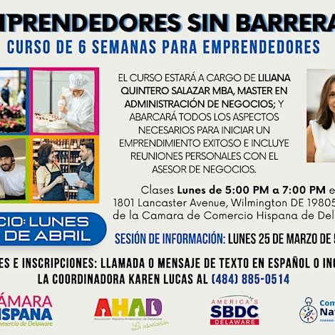 Emprendedores Sin Barreras (Curso de 6 semanas)