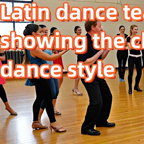 Latin dance teaching: showing the charm of dance style