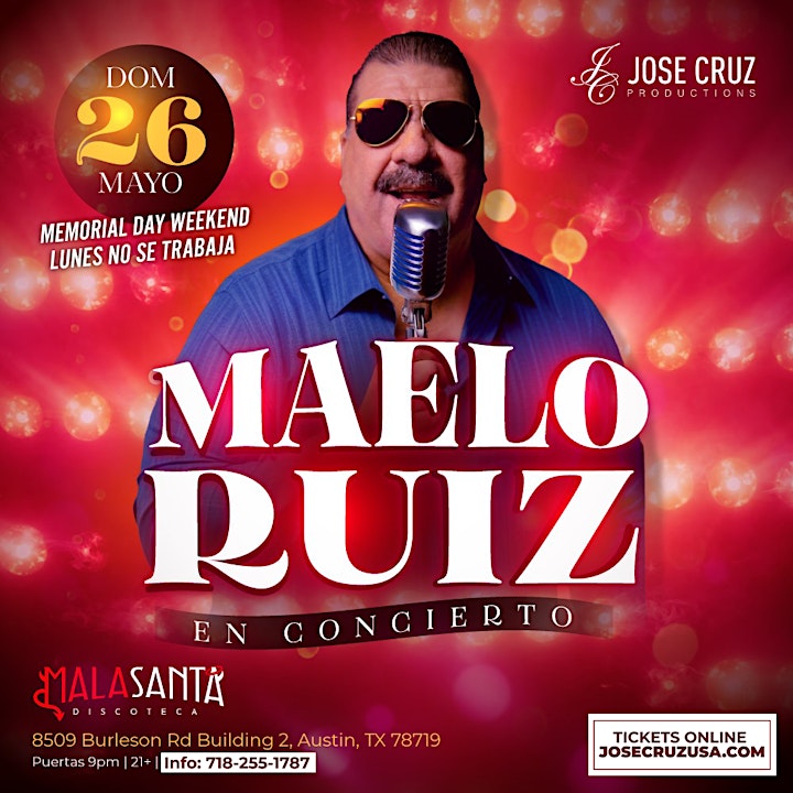 Concierto de salsa con Maelo Ruiz en Austin, TX | Mayo 26 2024