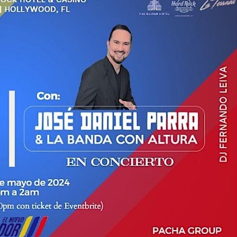 VIVA ECUADOR! Musica En Vivo -Jose Daniel Parra y Su Banda! Friday May 24