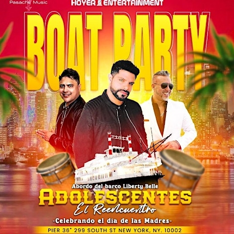 Los Adolescentes el Reencuentro Boat party