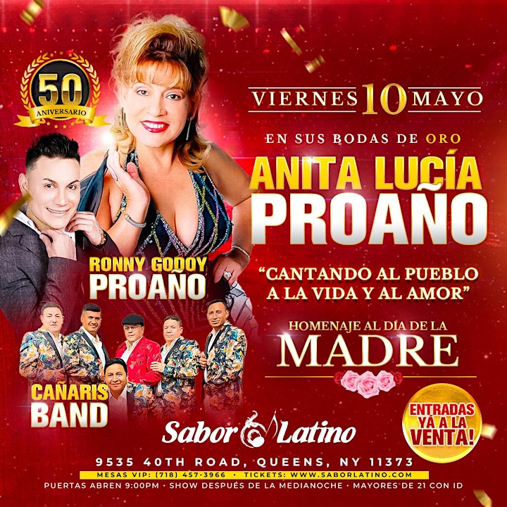 ANITA LUCIA PROAÑO | 50 AÑOS ! NEW YORK