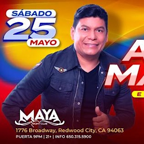 Concierto de vallenato con Alex Manga en San Francisco, CA | Mayo 25 2024