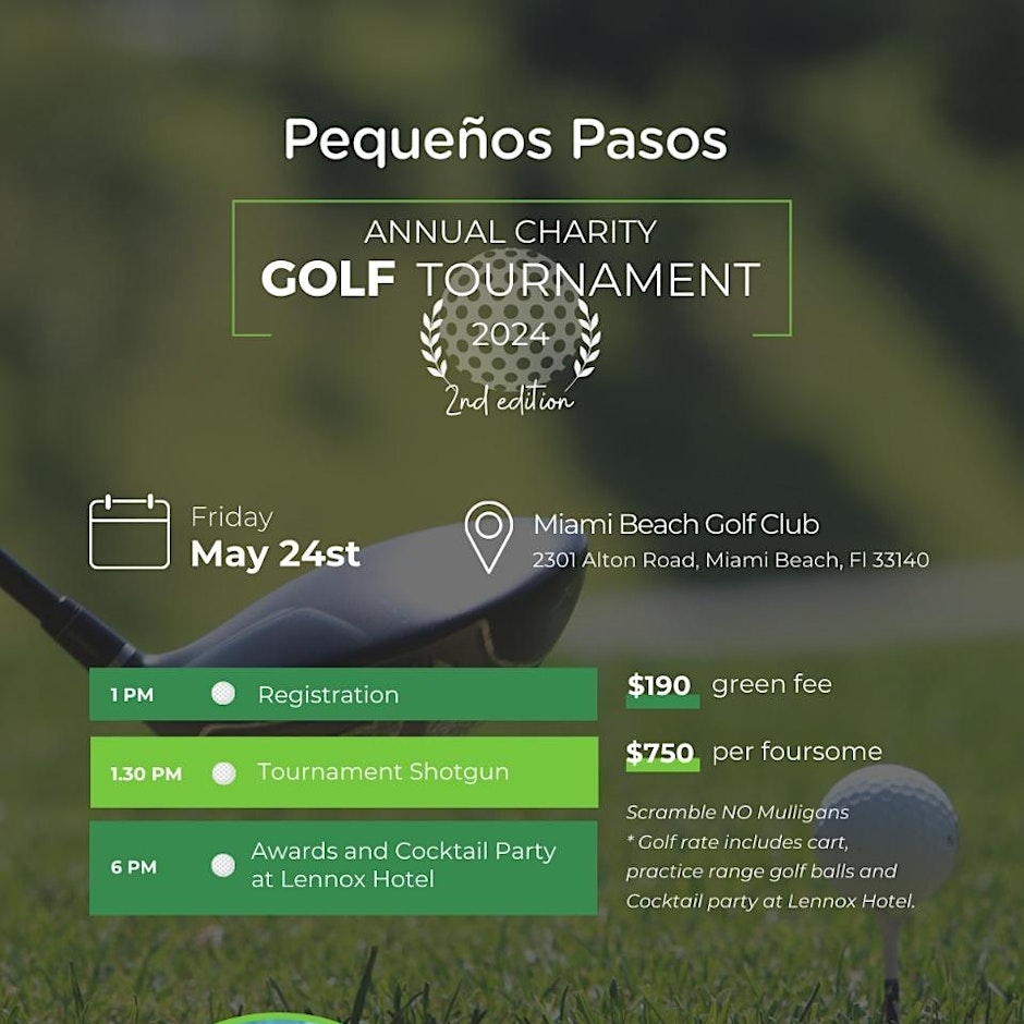 Charity Golf Tournament Pequeños Pasos
