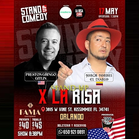 ORLANDO JORGE TORRES EL DIABLO & PRESTON EL GRINGO - Stand-up X La Risa