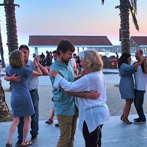 Argentine Tango by the Beach. 7pm Lesson with Krista & Matt. 8pm Practica.