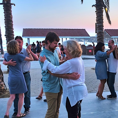 Argentine Tango by the Beach. 7pm Lesson with Krista & Matt. 8pm Practica.