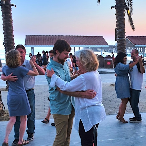 Argentine Tango by the Beach. 7pm Lesson with Krista & Matt. 8pm Practica.