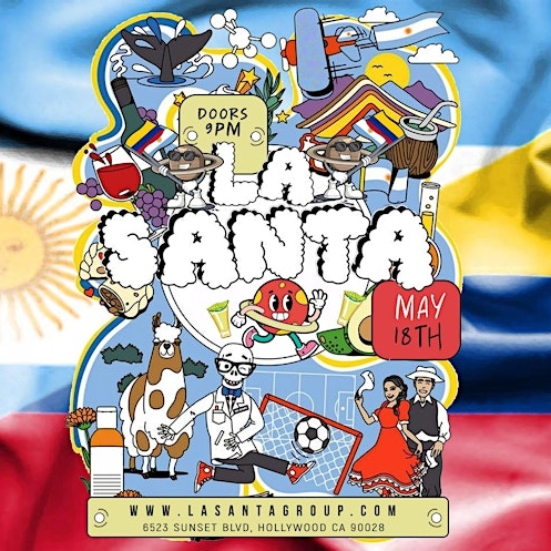 La Santa Presenta Noche Sudamérica - Amor a la Colombiana x Cherry Fiesta
