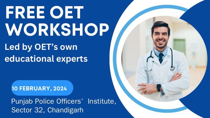 Free OET Candidate Workshop#educationFeb 10 | 09:30 AM(IST)